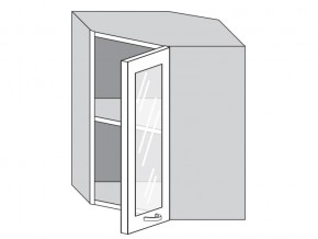 1.60.3у Шкаф настенный (h=720) угловой на 600мм со стекл. дверцей в Чернушке - chernushka.magazin-mebel74.ru | фото