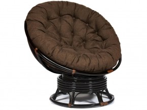 Кресло-качалка Papasan w 23/01 B с подушкой Antique brown, ткань Коричневый в Чернушке - chernushka.magazin-mebel74.ru | фото