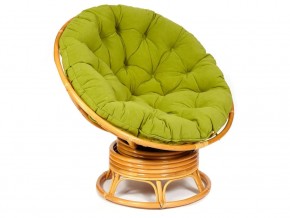 Кресло-качалка Papasan w 23/01 B с подушкой Honey, флок Олива в Чернушке - chernushka.magazin-mebel74.ru | фото