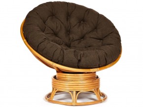 Кресло-качалка Papasan w 23/01 B с подушкой Honey, ткань Коричневый в Чернушке - chernushka.magazin-mebel74.ru | фото