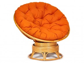 Кресло-качалка Papasan w 23/01 B с подушкой Honey, ткань Оранжевый в Чернушке - chernushka.magazin-mebel74.ru | фото