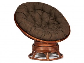 Кресло-качалка Papasan w 23/01 B с подушкой Pecan, ткань Коричневый в Чернушке - chernushka.magazin-mebel74.ru | фото