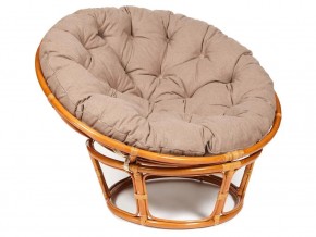 Кресло Papasan 23/01 W с подушкой Cognac, экошерсть Коричневый в Чернушке - chernushka.magazin-mebel74.ru | фото