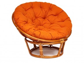 Кресло Papasan 23/01 W с подушкой Cognac, ткань Оранжевый в Чернушке - chernushka.magazin-mebel74.ru | фото