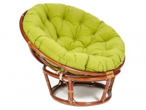 Кресло Papasan 23/01 W с подушкой Pecan, флок Олива в Чернушке - chernushka.magazin-mebel74.ru | фото