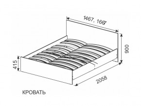 Кровать 1600х2000 ортопедическое основание в Чернушке - chernushka.magazin-mebel74.ru | фото