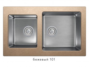 Мойка комбинированная Tolero twist TTS-840 Бежевый 101 в Чернушке - chernushka.magazin-mebel74.ru | фото