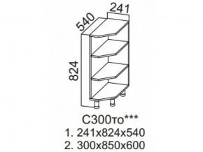 С300то Стол рабочий 300 (торцевой открытый) в Чернушке - chernushka.magazin-mebel74.ru | фото