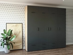 Шкаф распашной 2400К Антрацит в Чернушке - chernushka.magazin-mebel74.ru | фото