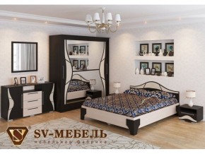 Спальня Лагуна 5 Дуб Венге/Дуб Млечный в Чернушке - chernushka.magazin-mebel74.ru | фото