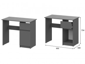 Стол письменный 900 Денвер Графит серый в Чернушке - chernushka.magazin-mebel74.ru | фото
